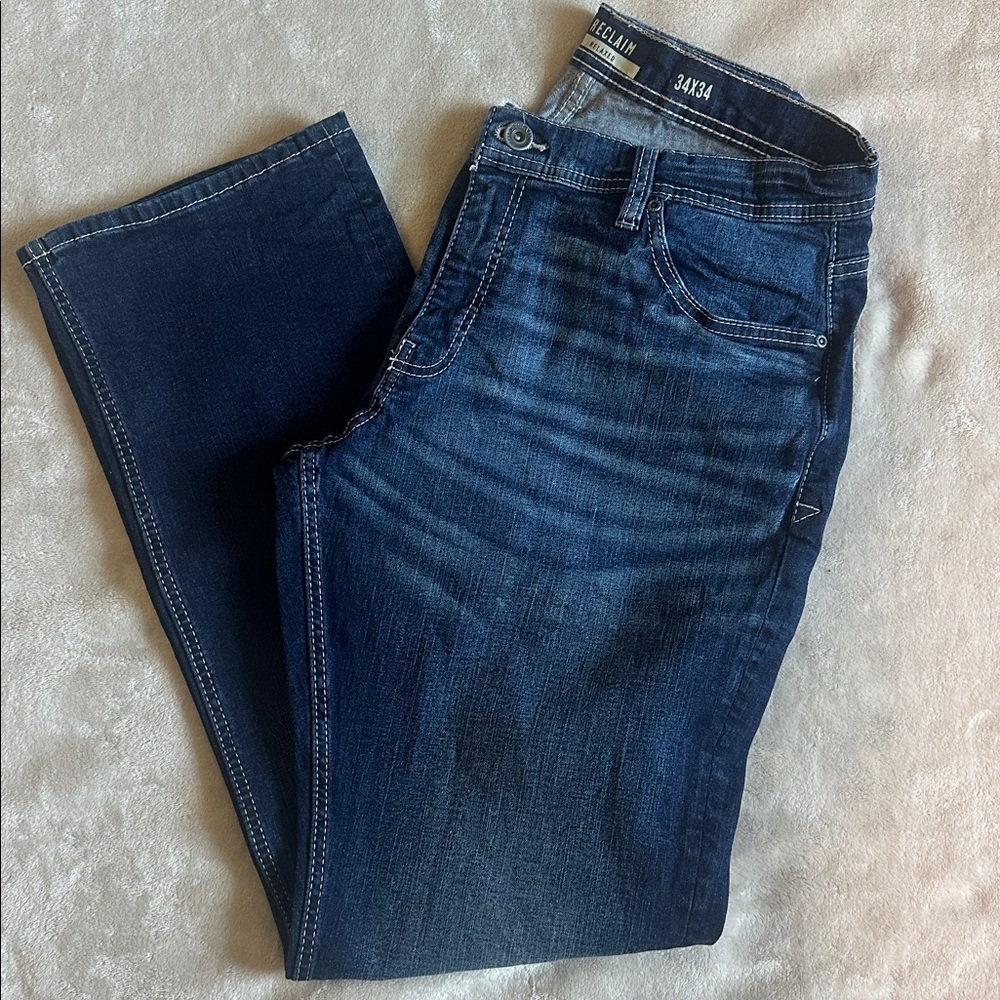 Reclaim Men's Blue Denim Jeans